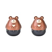 2X Kitchen Timer Egg Timer Countdown Timer Mechanical Animal Family Timer 55 Minutes,for Cooking,Sports,Learning,Brown