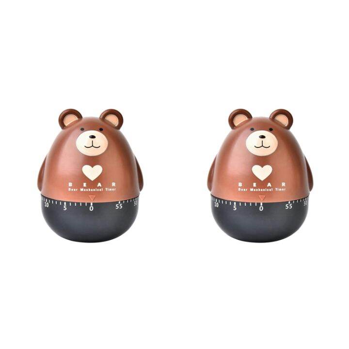 2x kitchen timer egg timer countdown timer mechanical animal family
