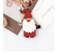 10Pcs แฟชั่นน่ารัก Glitter Santa คลิปผม Solid Felt Xmas Hairpins คริสต์มาสปีใหม่ Headwear เจ้าหญิงอุปกรณ์เสริมผม