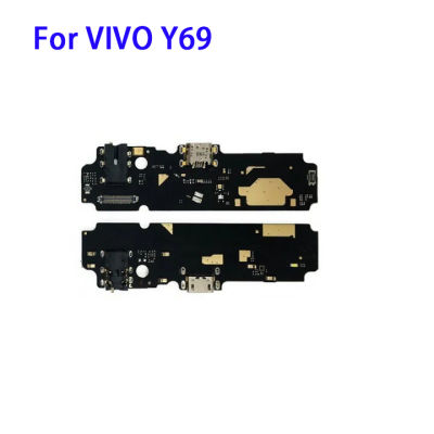 สำหรับ VIVO Y69ตัวต่อที่ชาร์จยูเอสบีไมโครโฟนสายอ่อนแท่นชาร์จ USB ชิ้นส่วนซ่อมแซมสายแผงวงจรเคเบิลแบบยืดหยุ่น PCB