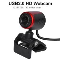 【LZ】❀✉✱  Webcam usb de alta definição câmera 360 graus encaixável com microfone para skype computador desktop em estoque