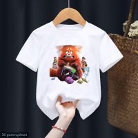 New Movie Kawaii Panda Mei Turning Red T Shirt Cartoon Print Kids Clothes Tshirt Summer Funny Girls T Shirts