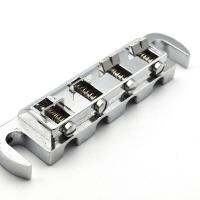 ‘【；】 Combo Bass Guitar Bridge Tailpiece 4 String Bass Guitar 87.2X20mm String Space 15MM Bass Parts Chrome