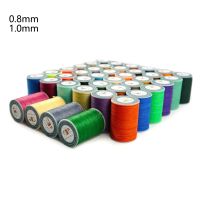 0.8mm/1.0mm Flat Waxed Sewing Line Thickness Waxed Thread For Leather Waxed Cord For Leather Craft Hand Stitching Thread