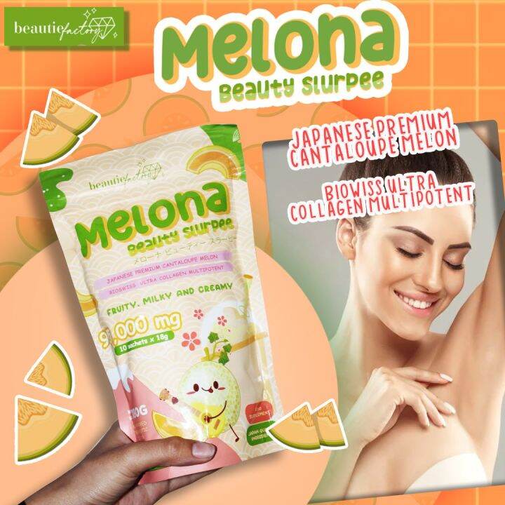 Authentic Beautie Factory (Melon) MELONA Collagen Drink Beauty Milk
