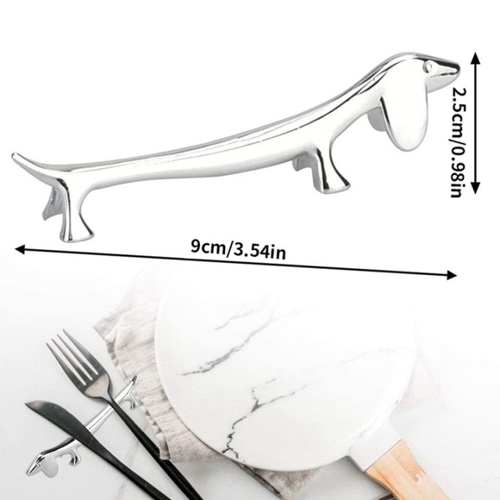 6-pcs-chopsticks-rest-little-dog-chopsticks-holder-dachshund-zinc-alloy-fork-stand-spoon-tableware-rack-holder-tool