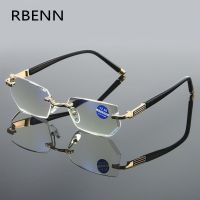 RBENN Men 39;s Blue Light Blocking Reading Glasses Women Dimond Cutting Rimless Eyewear Anti Blue Rays Computer Reader 1.5 2.0 2.5