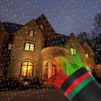 Outdoor Moving LED Projector Light Red&amp;Green Full Sky Star Christmas Laser Stage Light Gardern Starry Lights IP65 Lawn Spotlight