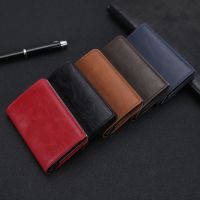 （Layor wallet）กระเป๋าสตางค์ใบเล็กสำหรับผู้ชายและผู้หญิง,กระเป๋าสตางค์กระเป๋าใส่บัตรเครดิต RFID อะลูมิเนียมที่ใส่บัตรธนาคารกระเป๋าสตางค์หนังวินเทจพร้อมคลิปเงิน