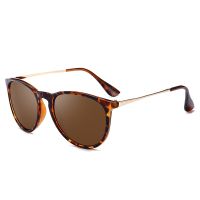 Unisex Brown Round Sunglasses Women Men Polarized Alloy Small Leg Sun Glasses For Women Males 2018 UV400 Eyewear Oculos Retro