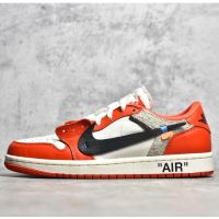 2023 Original Off White x J1 Low OG "Chicago" Casual Sneakers for Men&amp;Women Basketball Shoes