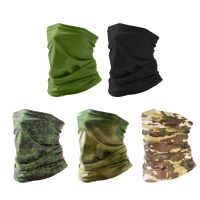 【CC】 Multicam Camo Tactical Neck Gaiter Cover Face Bandana Cycling Hunting Hiking Camping Tube Scarf Men