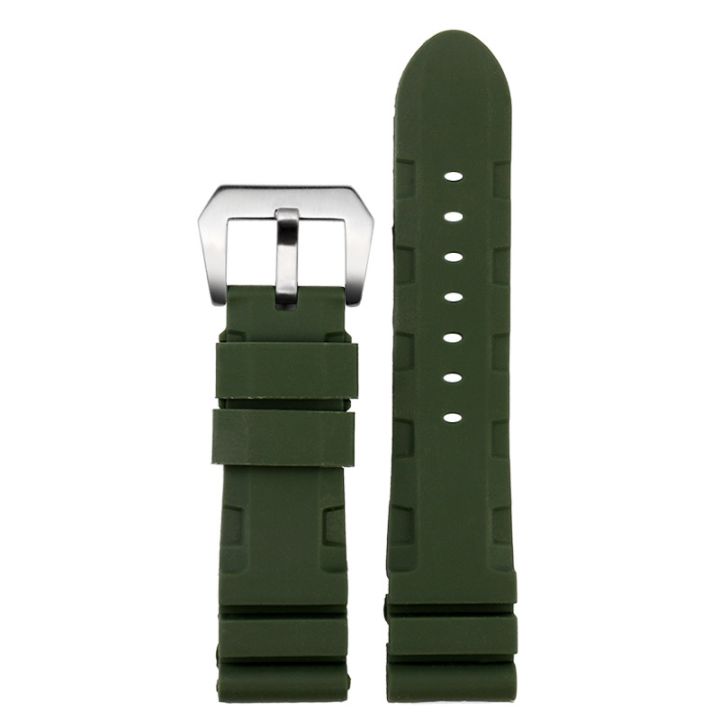 suitable-for-panerai-pam441-watch-strap-parnis-bernie-time-silicone-strap-accessories-pin-buckle-22-24mm