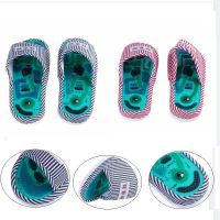 hot【DT】 Acupuncture Foot Massage Slippers Shoe Reflexology Magnetic Sandals Feet Massager Shoes