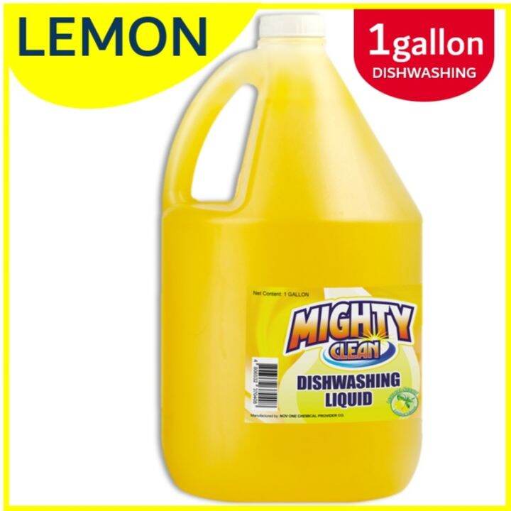 Mighty Clean Dishwashing Liquid Lemon DWL (yellow) 1 Gallon Lazada PH