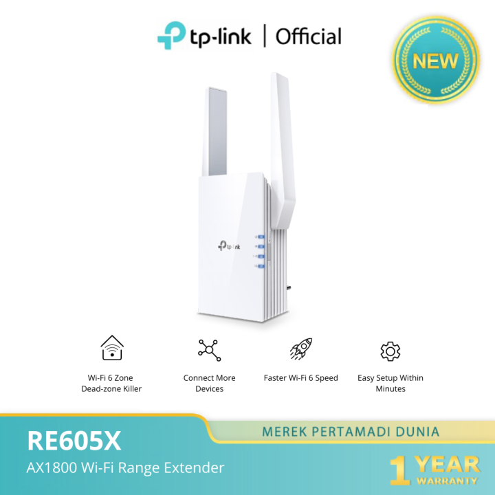 TPlink RE605X Onemesh AX1800 WiFi 6 Wireless AX WiFi Range Extender