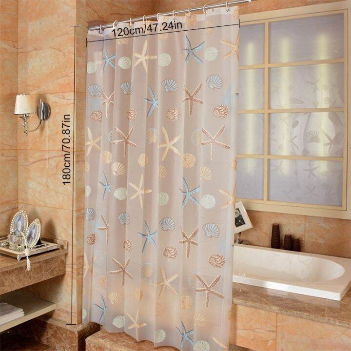 modern-shower-partition-seaside-style-waterproof-curtain