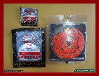 HONDA GROM125 MSX125 FRONT (12T) &amp; REAR (28T) SPROCKET &amp; CHAIN (420N) (120L) "ORANGE" SET #สเตอร์หน้า12ฟัน #สเตอร์หลัง30ฟัน #โซ่สีส้ม