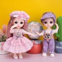 【YF】 16cm Princess BJD 1/12 Doll With Clothes And Shoes Movable 13 Joints Cute Sweet Face Girl Gift Child Toys 1 PC Кукольный Домик