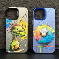 Case iphone【Oil painting series/Acrylic hard case/Dragon】compatible for iPhone 11 12 13 14 pro max case