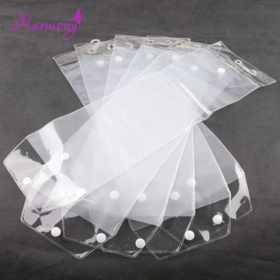 40pcs/lot 12inch-26inch plastic pvc bags for packing hair extension transparent packaging bags