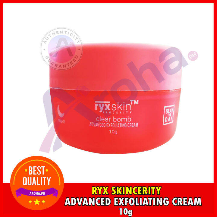 Ryx Skin Sincerity Clear Bomb Advanced Exfoliating NIGHT Cream 10g