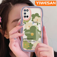 YIWESAN เคสสำหรับ OPPO A52 A72 A92 4G ลายการ์ตูนเรียบง่ายฤดูร้อนกลีบดอกไม้หลากสีเคสโทรศัพท์แบบใสเคสซิลิโคนนิ่มกันกระแทกเคสโปร่งใสป้องกันเลนส์กล้อง