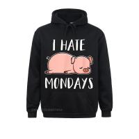 I Hate Mondays Cute Funny Pig Chilling Oversized Hoodie Sweatshirts Funny Cheap Hoodies Sportswears For Men Thanksgiving Day Size Xxs-4Xl