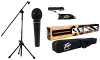 ชุดไมโครโฟน พร้อมขา Peavey PV®-MSP1 1/4 Dynamic Cardioid Microphone with Accessories