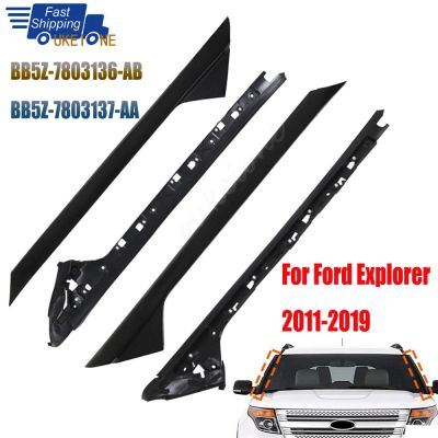 For Ford Explorer 2011-2019 Windshield Side Pillar Cover Winscreen Window Glass Outer Molding Inner Lining Trim Car Accessories