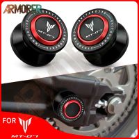 ☞■✗ For YAMAHA MT-07 MT07 MT 07 2014 - 2020 2021 2022 2023 CNC Aluminum Motorcycle Accessories Swingarm Spools Stand Screws Slider