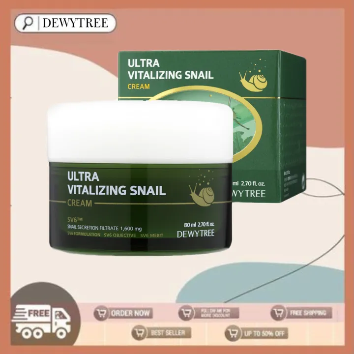 DEWYTREE Ultra Vitalizing Snail Cream 80ml | Lazada PH