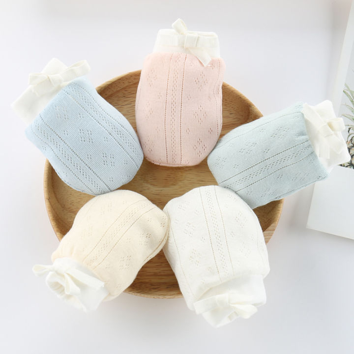 mododo-เด็กถุงมือเกาปรับสีบริสุทธิ์อ่อนนุ่มผ้าฝ้าย-breathable-ทารกอุปกรณ์1คู่ทารกแรกเกิดถุงมือเด็กถุงมือ