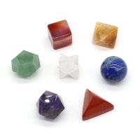 hotx【DT】 New Merkaba Stone Merkabas Wiccan Reiki Healing Chakra Gem Statue Jewelry Decoration Gifts 7PCS