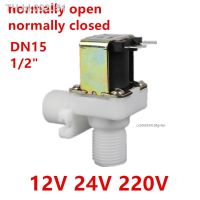 ❃✱ DN15 1/2 12V 24V 220V Plastic Solenoid Valve Normally Open Normally Closed Drinking Fountain Right Angle Washing Machine Valve