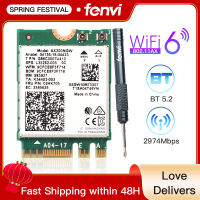 Wireless Dual Band 3000Mbps Wi-Fi 6 AX200 M.2 NGFF 802.11AX WiFi For Bluetooth5.2 Card WiFi 6E In AX210NGW Adapter 2.4G5Ghz