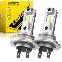 AUXITO 2ชิ้นเมอร์เซเดสเบนซ์ไฟหน้ารถยนต์12V,ไฟหน้ารถมอเตอร์ไซค์แบบ LED H7รถแคนบัสปราศจากข้อผิดพลาดสำหรับ BMW E90 VW Golf 6โฟกัสซูซูกิฟอร์ด2 Mercedes Benz