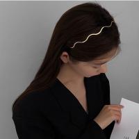 【CC】 Gold Metal Hairbands Headbands Fashion Hoop Hair Styling Headwear Accessories