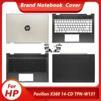 NEW Top Back Case For HP Pavilion X360 14 CD 14M CD TPN W131 LCD Back Cover/Palmrest keyboard/Bottom Case Touch Gold L22287 001