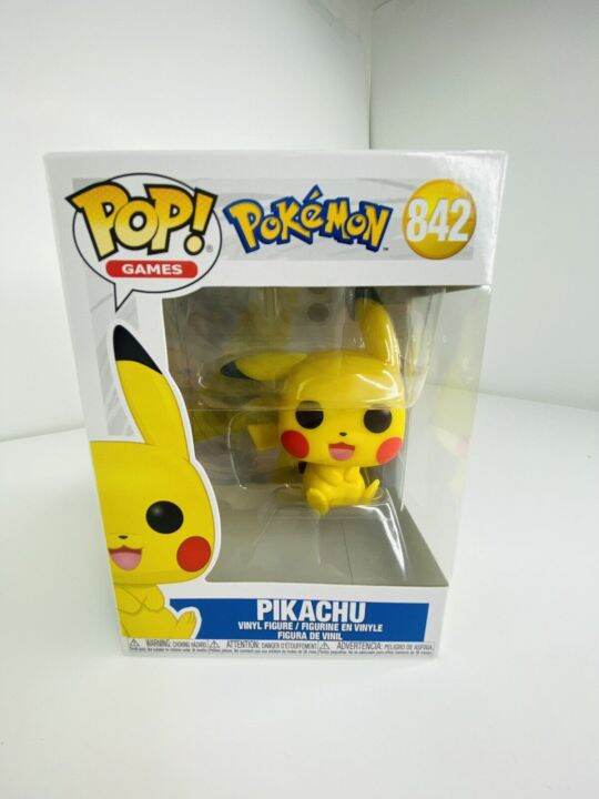 Funko Pop! Games - Pikachu #842 (Sitting) Pokemon Vinyl Figure | Lazada ...