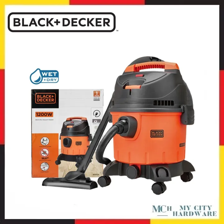 BLACK & DECKER BDWD10 1200W 10L WET & DRY Vacuum Cleaner Lazada