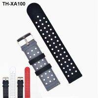 round hole two-color silicone 22MM switch strap