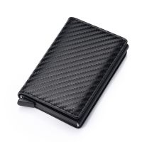 Wallet Credit Card Holder Men Wallet RFID Box Bank Card Holder Vintage Leather Wallet with Money Clips