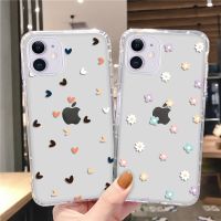 Cute Love Heart Transparent Phone Case For Samsung A52S 5g A53 5g A33 A52 A12 A32 A73 A72 Case For S22 Ultra S21 S20 FE Cover