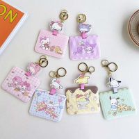 VXJKQN Sampul Kartu รูปกระต่ายแบบพกพาบัตรธนบัตรสุนัข Cinnamoroll การ์ตูนแมวกระเป๋าเก็บบัตร Kuromi เคสใส่การ์ดพวงกุญแจการ์ตูนคลิปติดบัตร