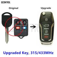 【☊HOT☊】 qiukekang81481 Qcontrol Kunci Remote Mobil อัปเกรดสำหรับ Ford/lincoln/mustang Expression Expression Explorer โฟกัสฟรีสไตล์