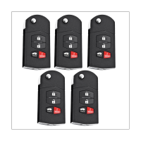 5Pcs KEYDIY B14-4 Car Remote Key Universal 4 Button B-Series KD Remote Control Car Key Car Remote Key for KD900 KD900+ URG200 KD-X2 Mini for Mazda