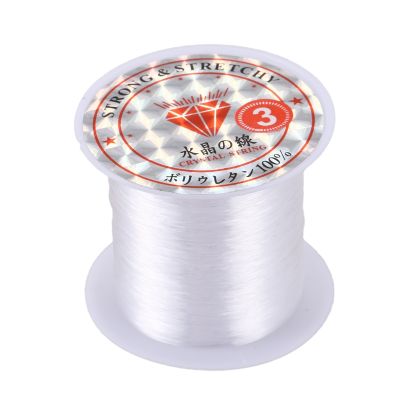Jewelry Beading Thread 0.3mm Dia. Clear Nylon Fishing Line Spool 17 Lbs