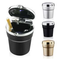 ✾ Universal Car Ashtray With Led Lights With Cover Creative Personality Covered Car Inside The Car multi-function Car Supplies New