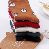 2019 spring new Korean cartoon dog cute funny ladies socks high quality animal cartoon dog cute woman cotton socks